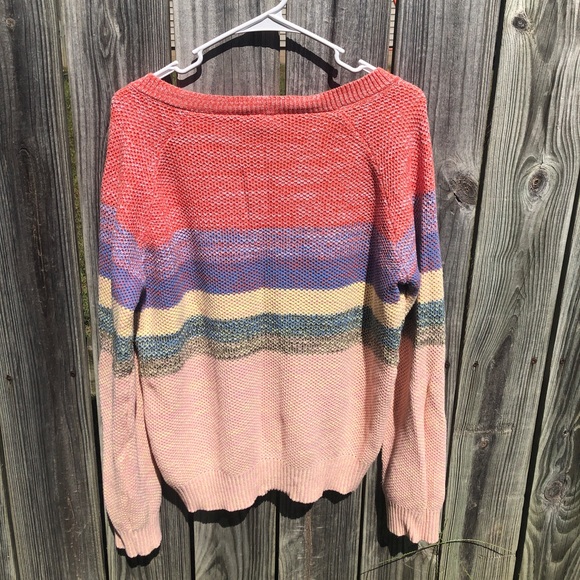 Hem & Thread Colorblock Stripe Pullover Sweater - Picture 10 of 11